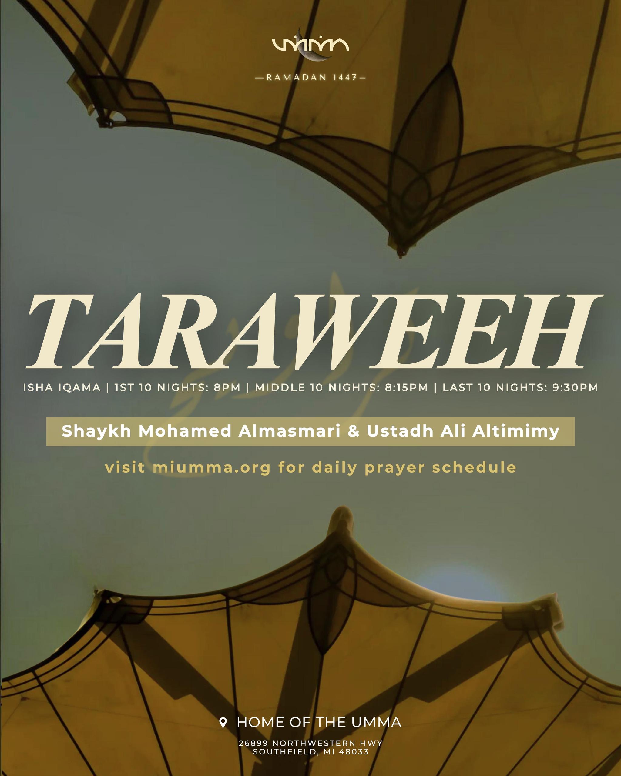 1st Night of Taraweeh