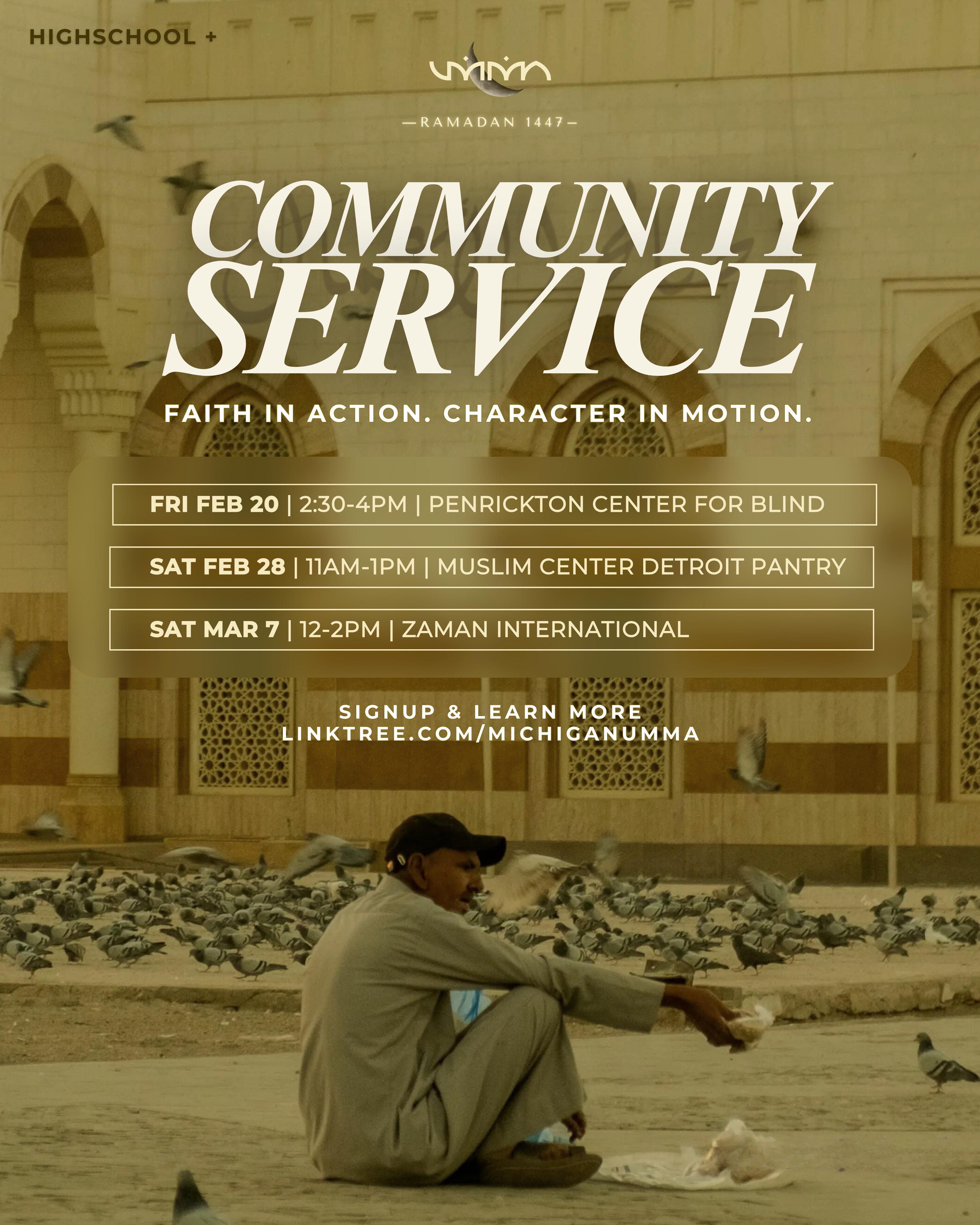 Community Service flyer